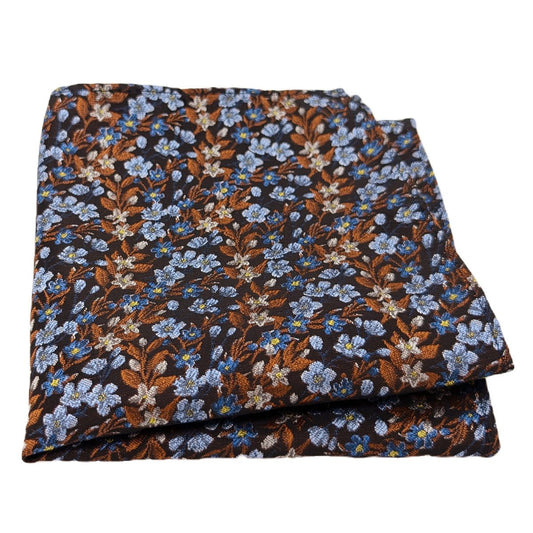 Blue Hedgerow Pocket Square - Wedding Pocket Square - Swagger & Swoon