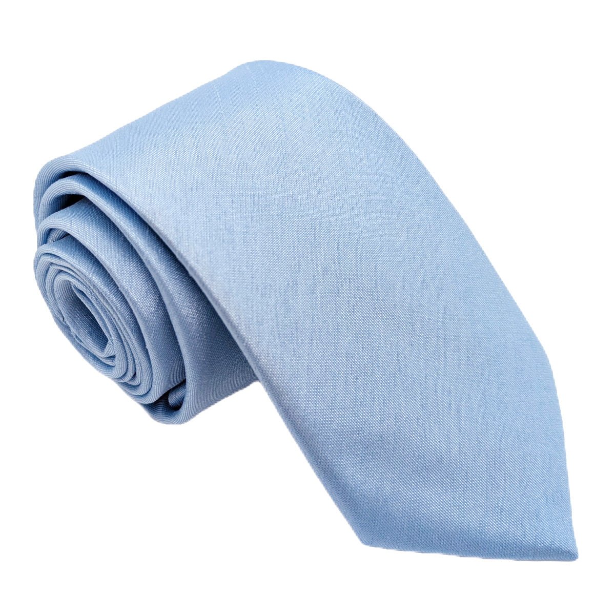 Blue Shantung Wedding Tie - Wedding Tie - Regular - Tie Only - Swagger & Swoon