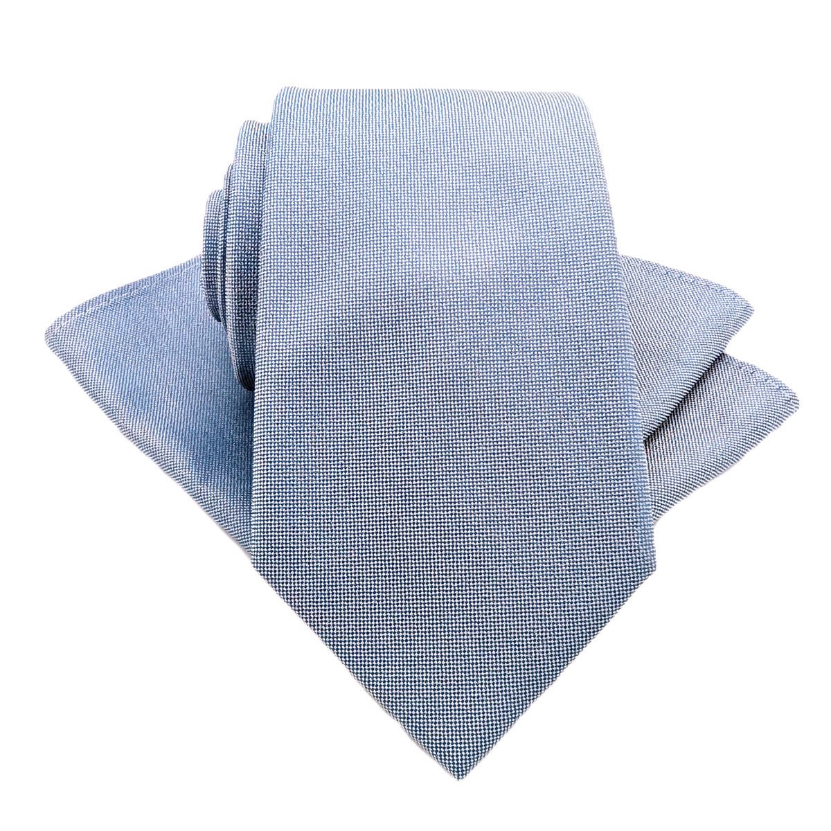 Blue Silk Pocket Square - Wedding Pocket Square - Swagger & Swoon