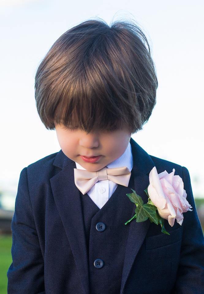 Blush Pink Boys Bow Ties - Childrenswear - Neckstrap (Age 5 - 12) - Swagger & Swoon