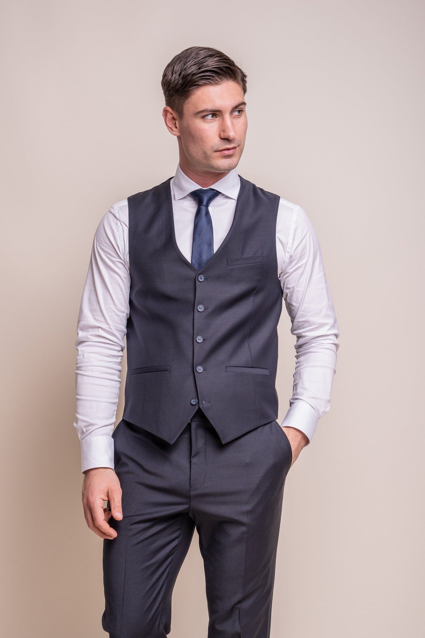 Bond Midnight Blue 3 Piece Suit