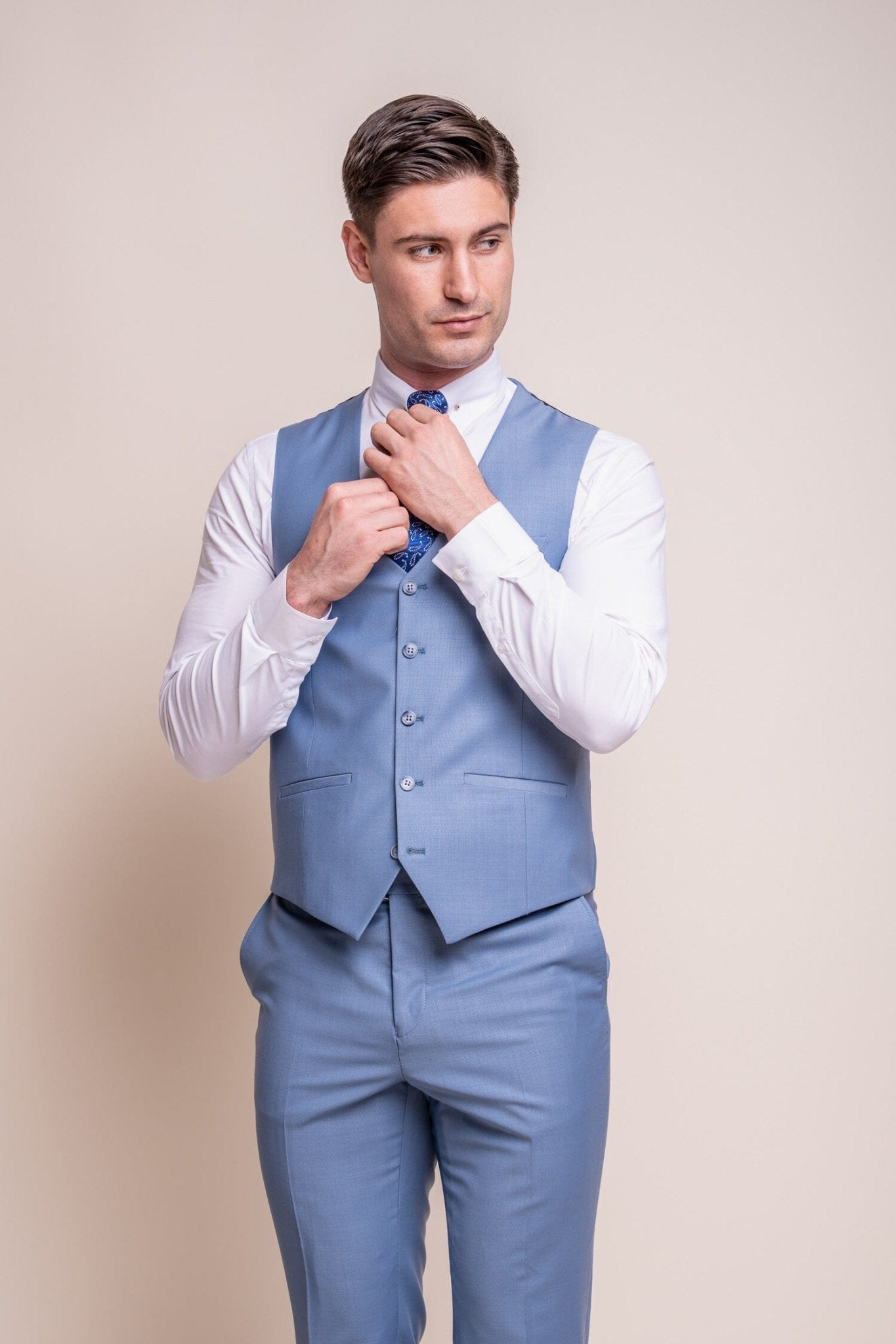 Bond Ocean Blue 3 Piece Suit - Suits - Swagger & Swoon