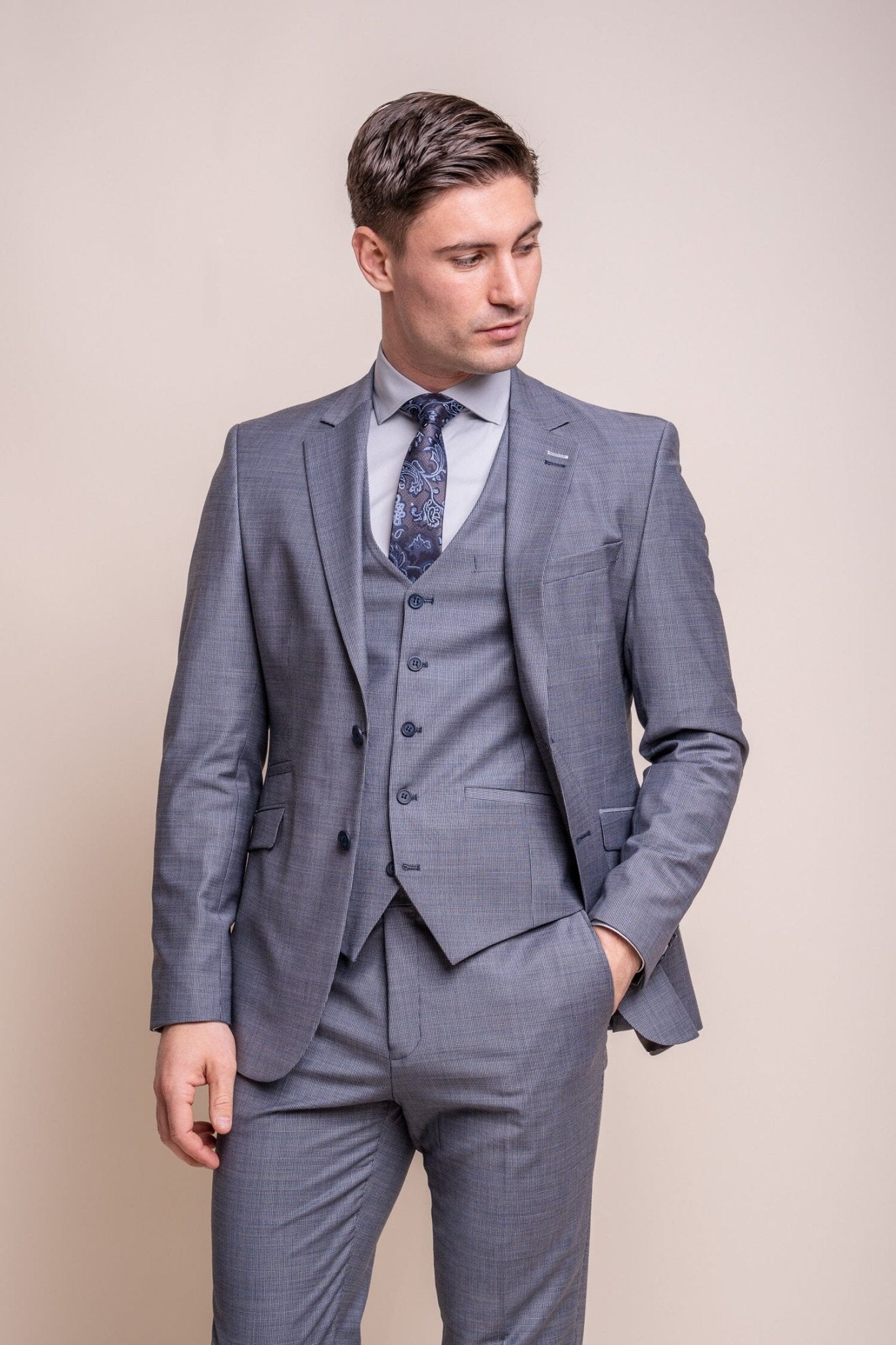 Bond Puppy Tooth 3 Piece Suit - Suits - Swagger & Swoon