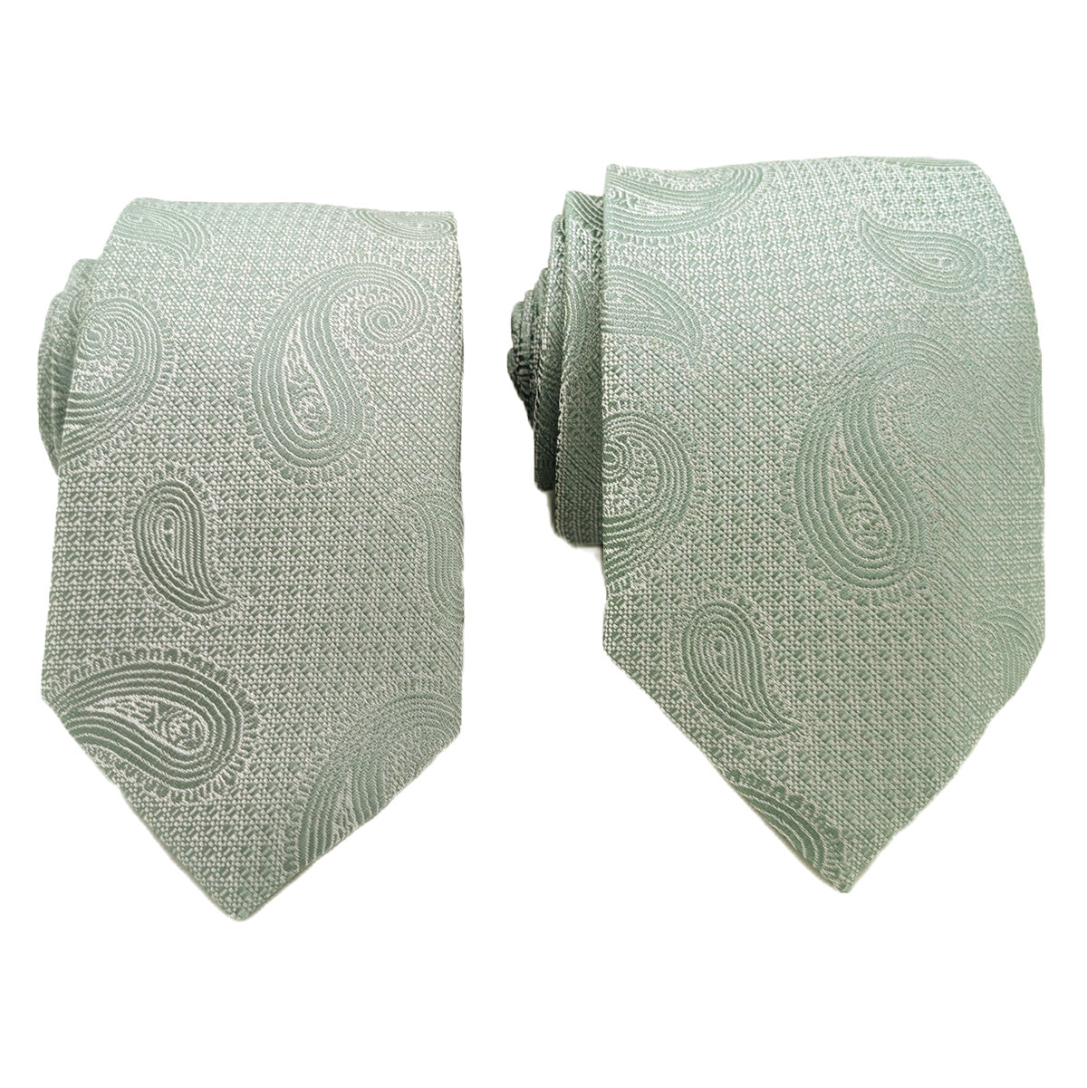 Celadon Paisley Wedding Tie