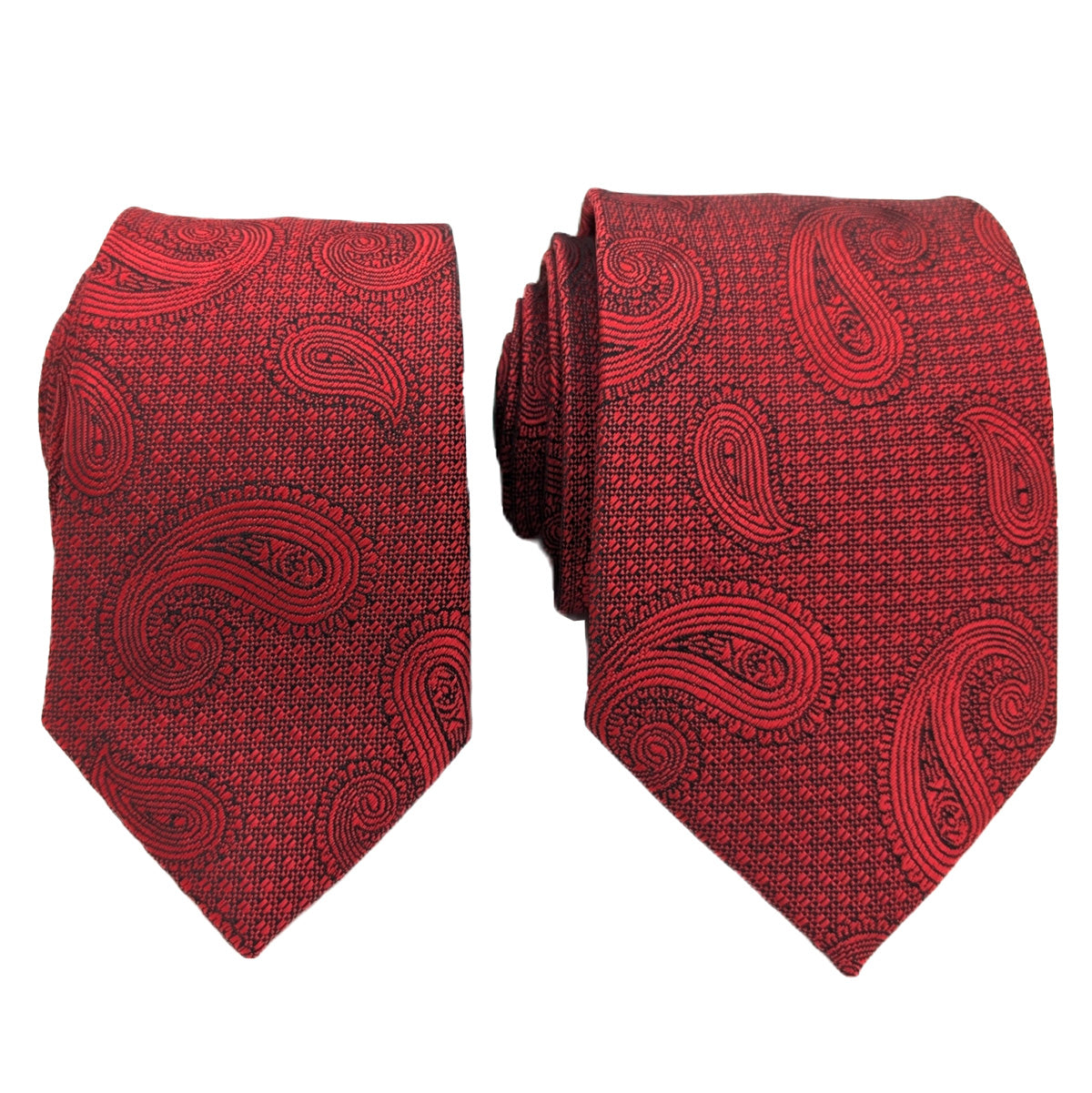 Red Paisley Wedding Tie