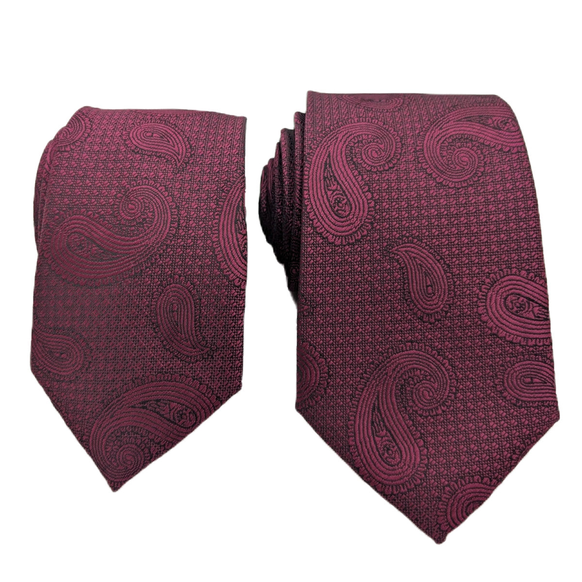 Berry Paisley Wedding Tie