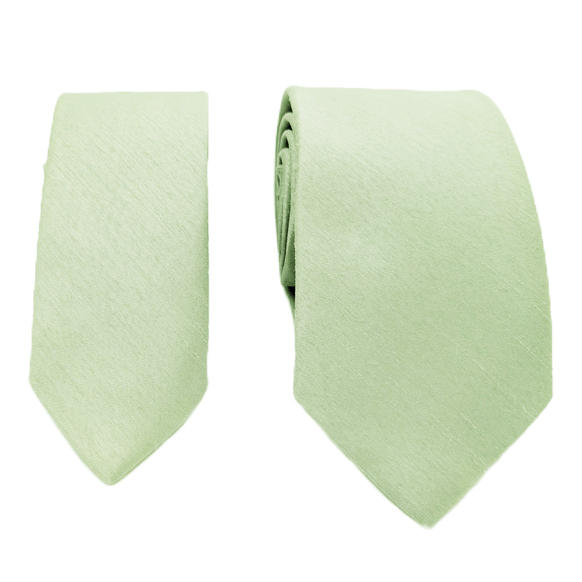 Water Mint Shantung Wedding Swatch