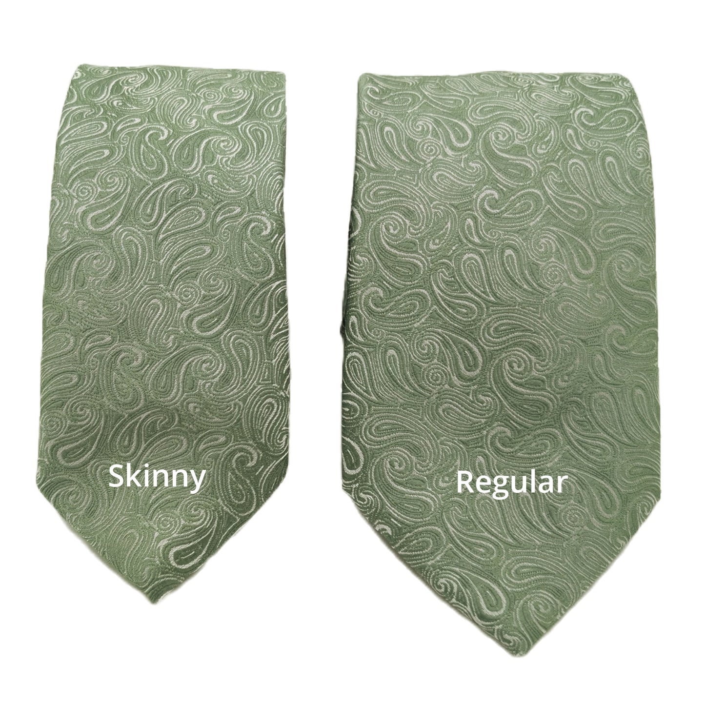 Sage Paisley Wedding Tie