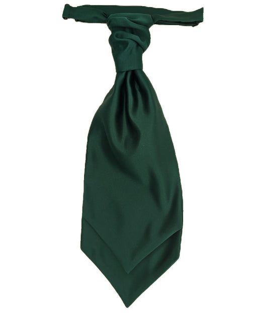 Bottle Green Wedding Cravat - Wedding Cravat - Pre - Tied - Cravat Only - Swagger & Swoon