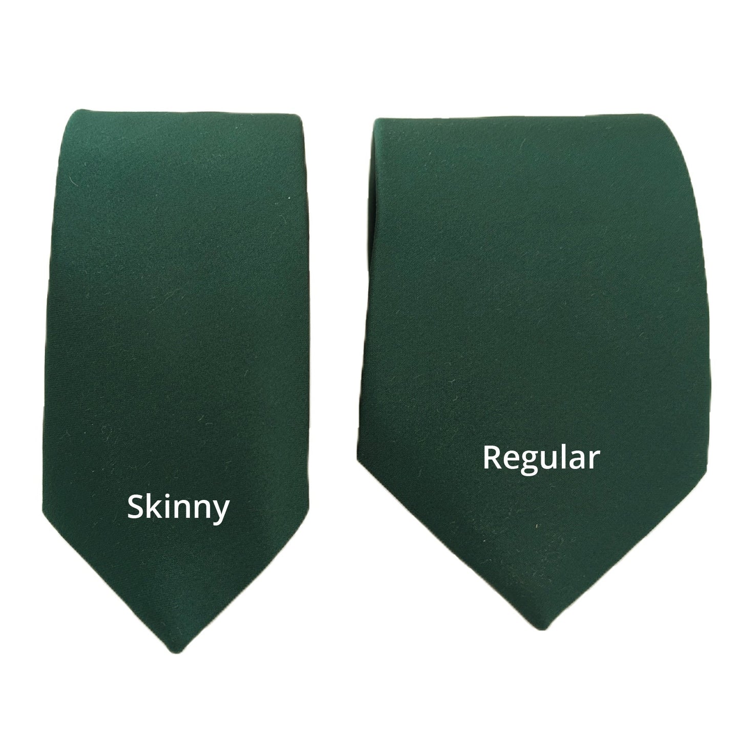 Bottle Green Wedding Tie - Wedding Tie - Skinny - Add Pocket Square - Save £1.00 - Swagger & Swoon