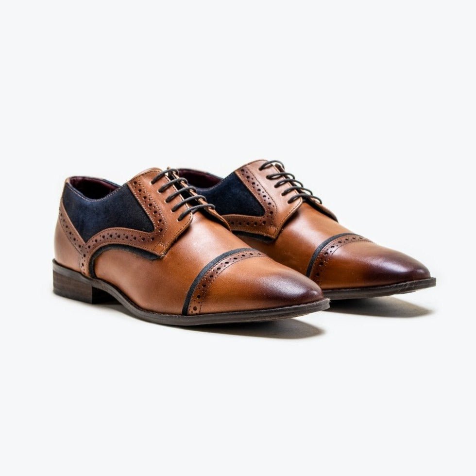 Braga Tan Brogue Shoes - Shoes - 7 - Swagger & Swoon