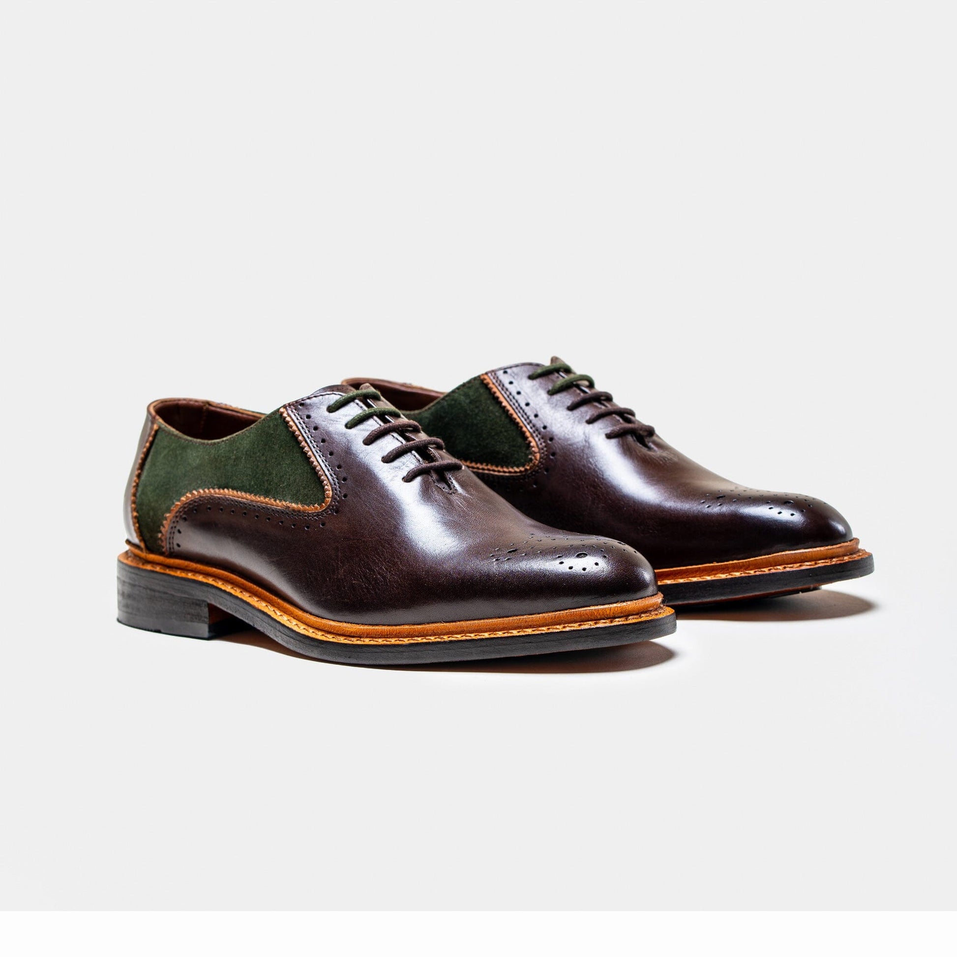 Brentwood Brown & Olive Shoes - Shoes - 7 - Swagger & Swoon