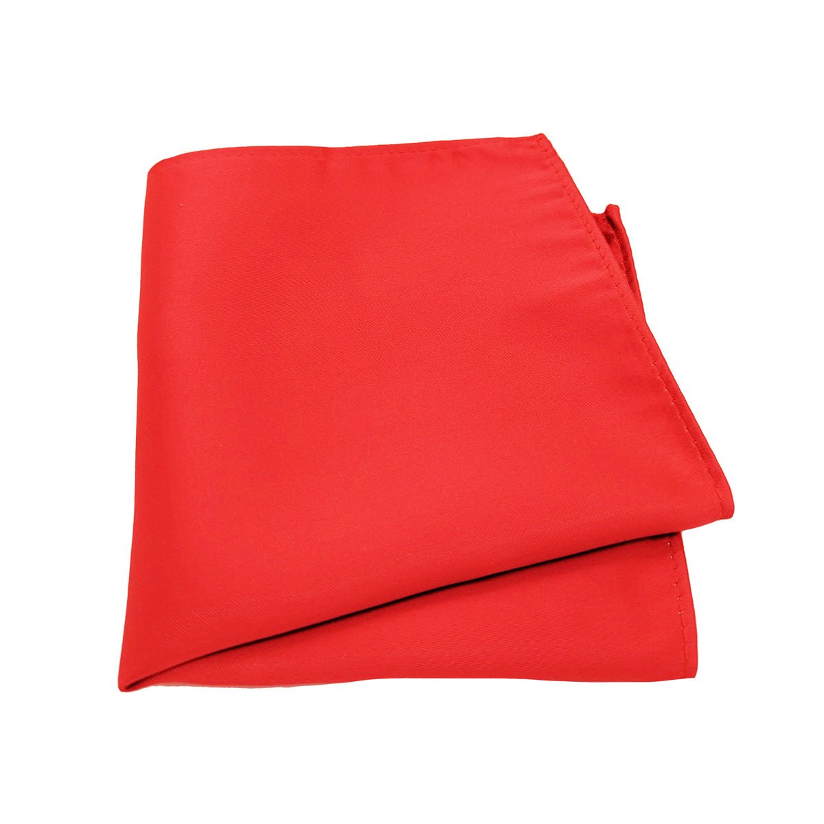 Bright Red Pocket Square - Wedding Pocket Square - Swagger & Swoon