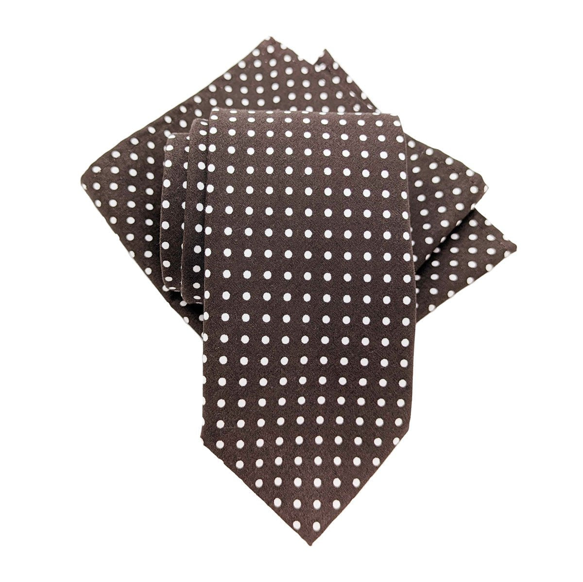 Brown Spot Pocket Square - Wedding Pocket Square - Swagger & Swoon