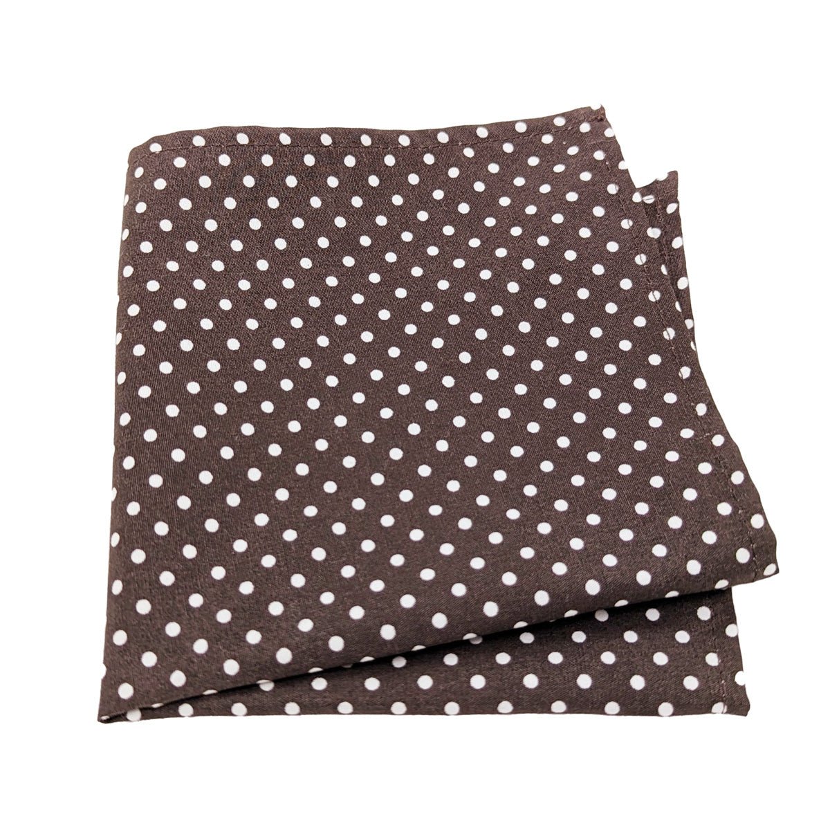 Brown Spot Pocket Square - Wedding Pocket Square - Swagger & Swoon