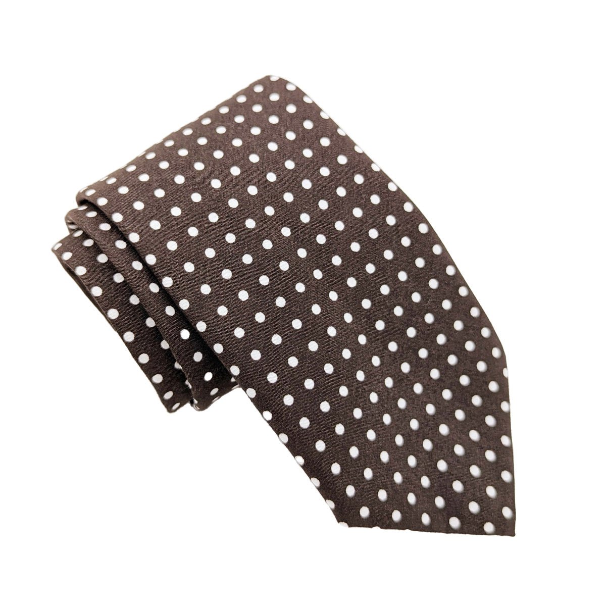 Brown Spot Wedding Tie - Wedding Tie - Regular - Swagger & Swoon