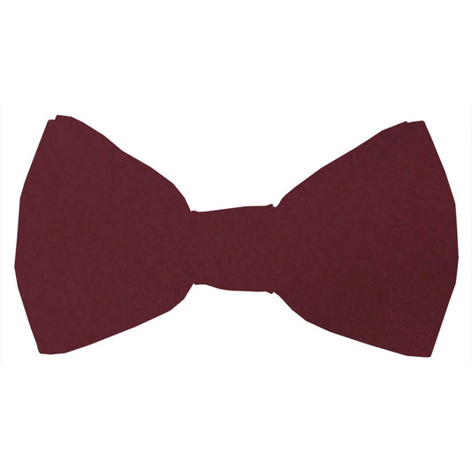 Burgundy Boys Bow Ties - Childrenswear - Neckstrap (Age 5 - 12) - Swagger & Swoon