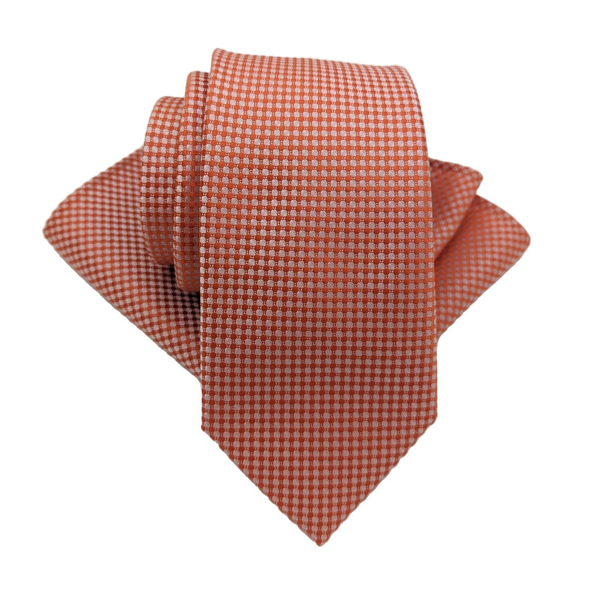 Burnt Orange Patterned Pocket Square - Wedding Pocket Square - Swagger & Swoon