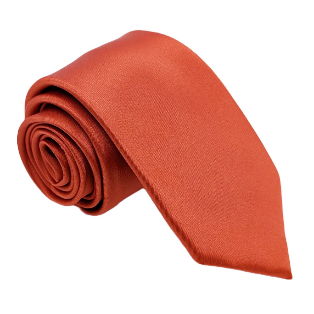 Burnt Orange Wedding Tie - Wedding Tie - Regular - Tie Only - Swagger & Swoon