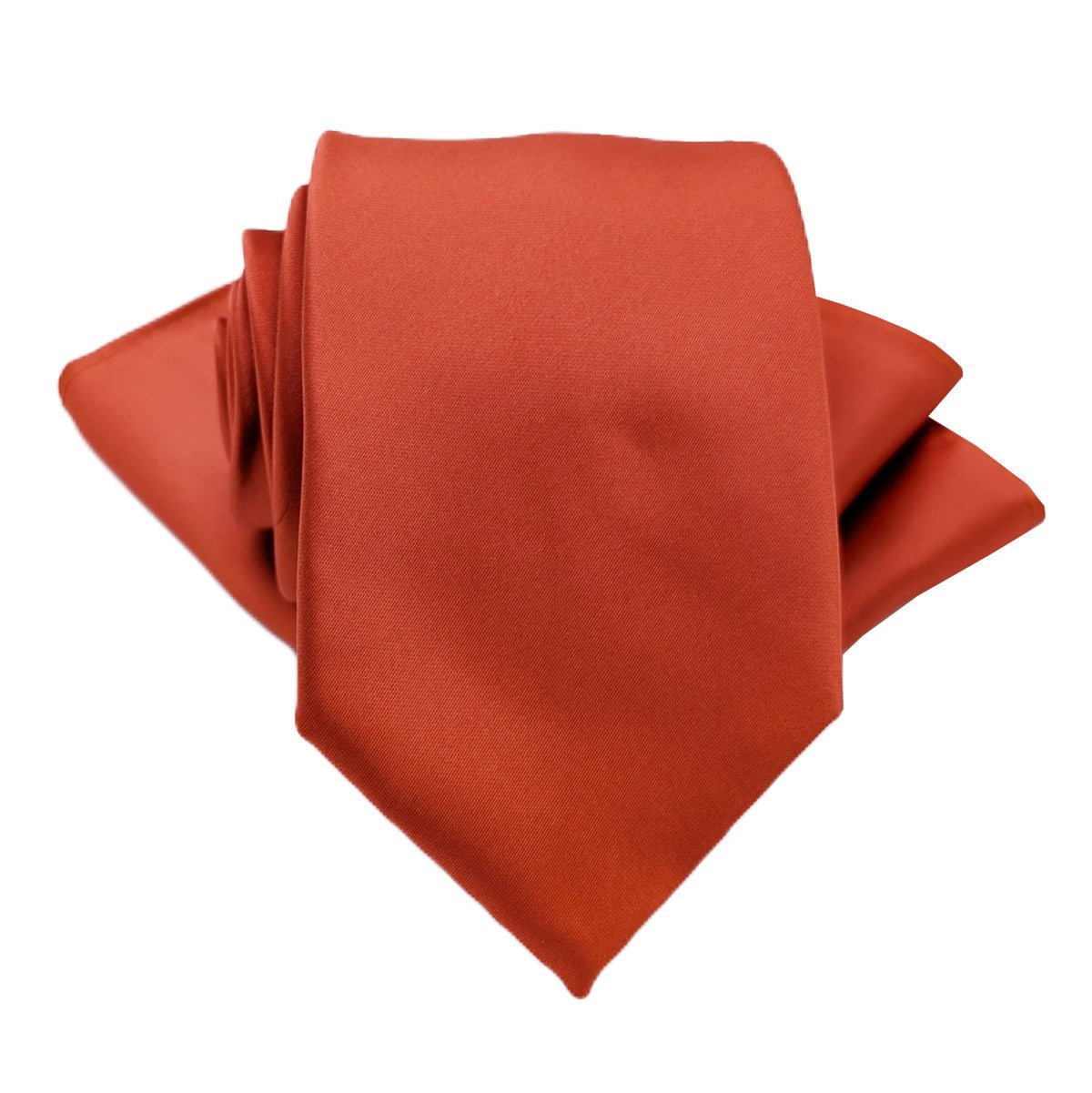 Burnt Orange Wedding Tie - Wedding Tie - Regular - Add Pocket Square - Save £1.00 - Swagger & Swoon