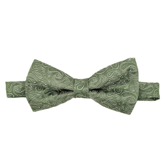 Sage Paisley Bow Ties