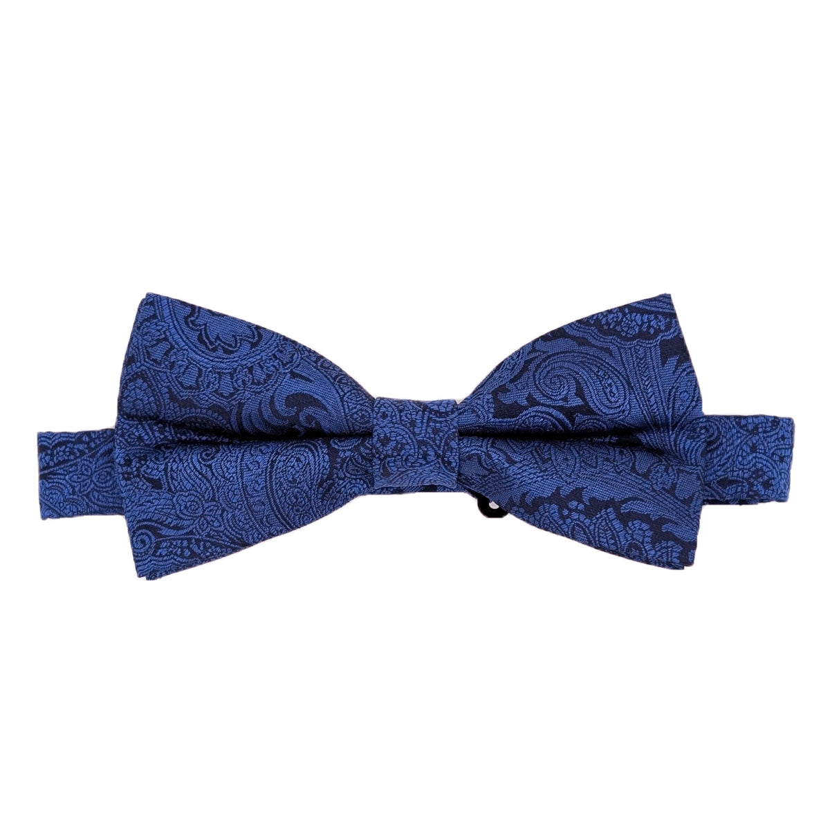 Sapphire & Navy Paisley Silk Bow Tie