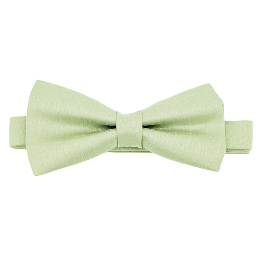 Mint Shantung Bow Tie