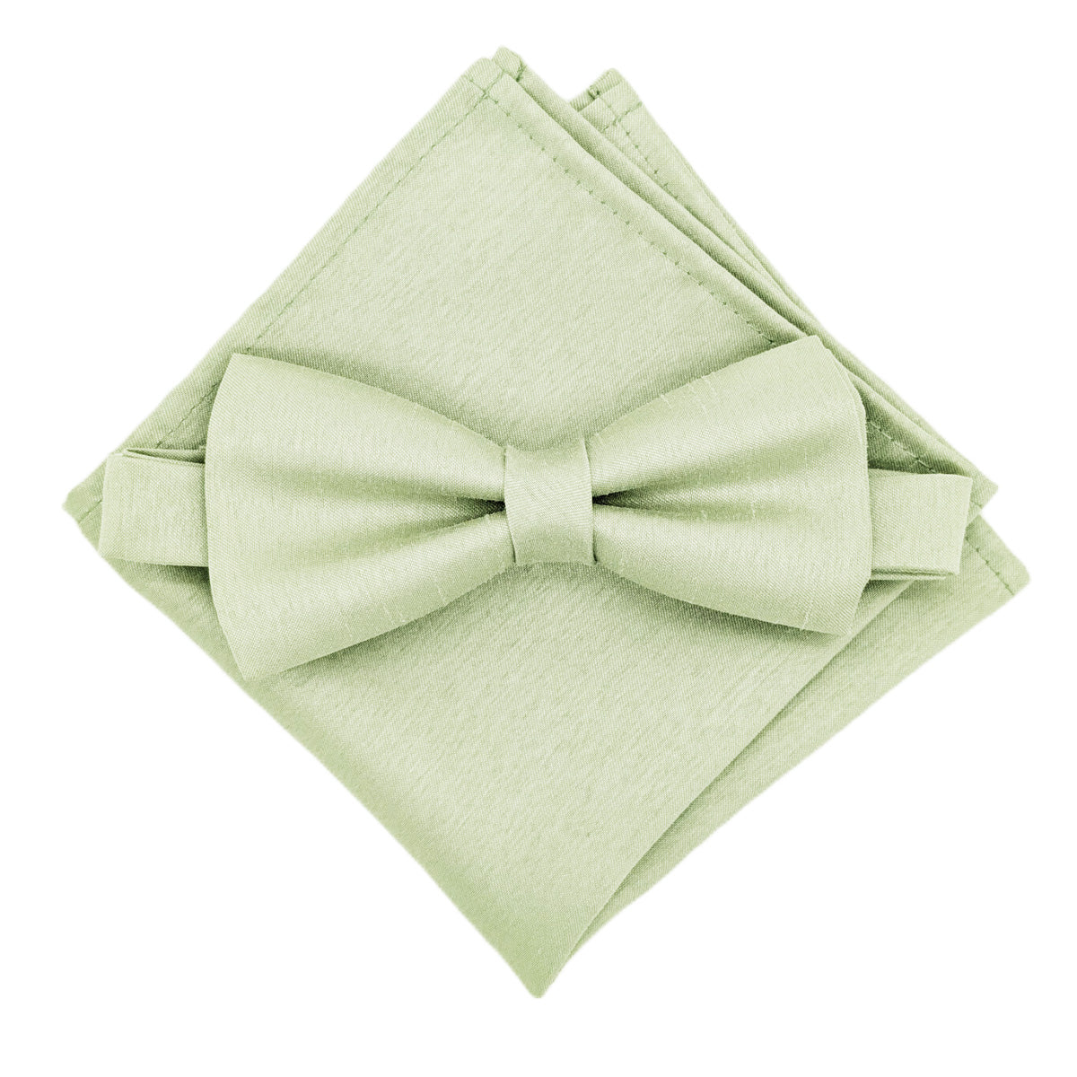 Mint Shantung Bow Tie