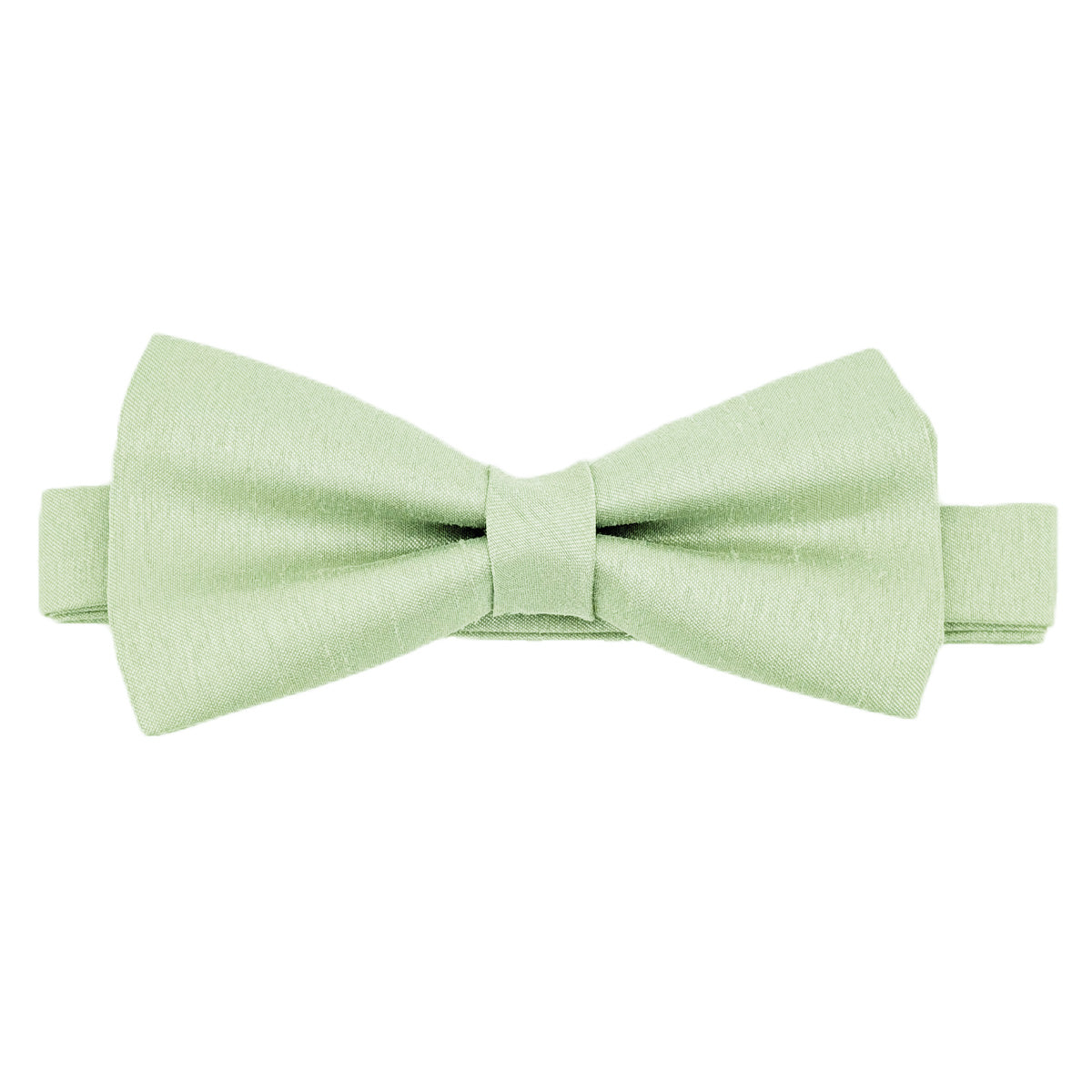 Water Mint Shantung Bow Tie