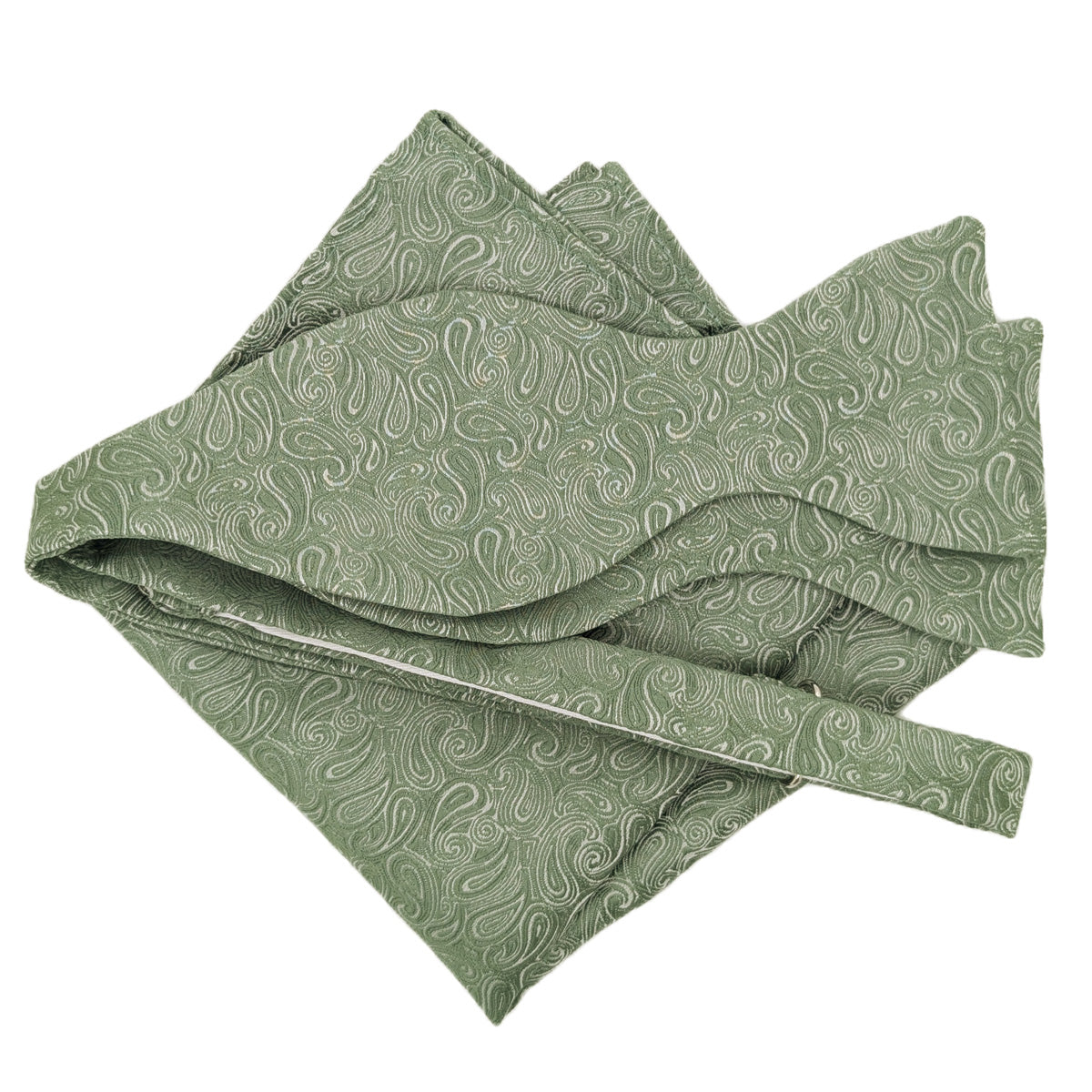 Sage Paisley Bow Ties