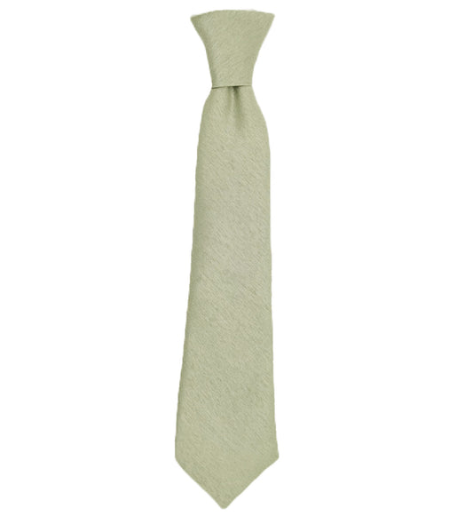 Light Sage Shantung Boys Ties