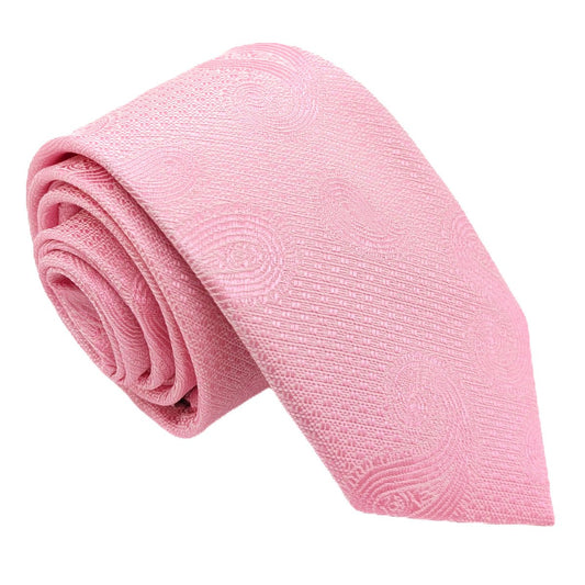 Candyfloss Paisley Wedding Tie - Wedding Tie - Regular - Tie Only - Swagger & Swoon