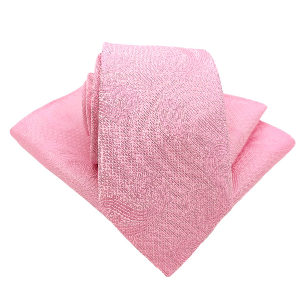 Candyfloss Paisley Wedding Tie - Wedding Tie - Regular - Add Pocket Square - Save £1.00 - Swagger & Swoon