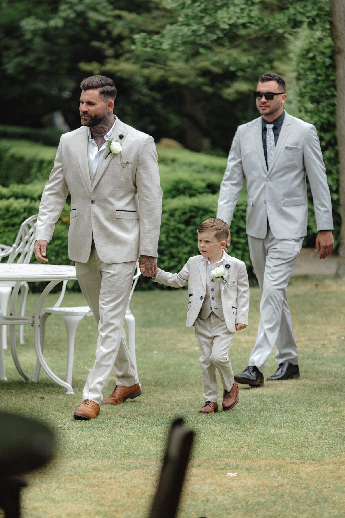 Caridi Beige Boys 3 Piece Wedding Suit - Childrenswear - 1 - Swagger & Swoon