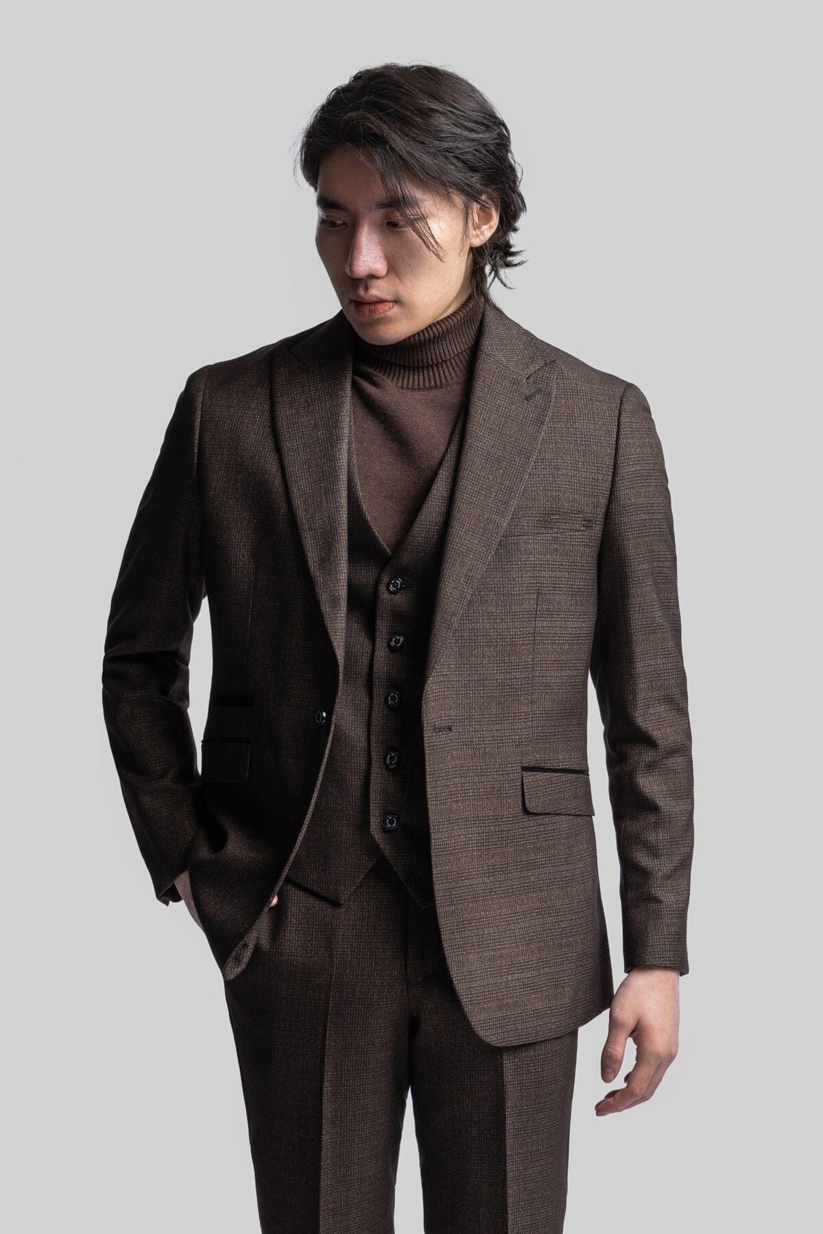 Caridi Brown Jacket - Blazers & Jackets - 