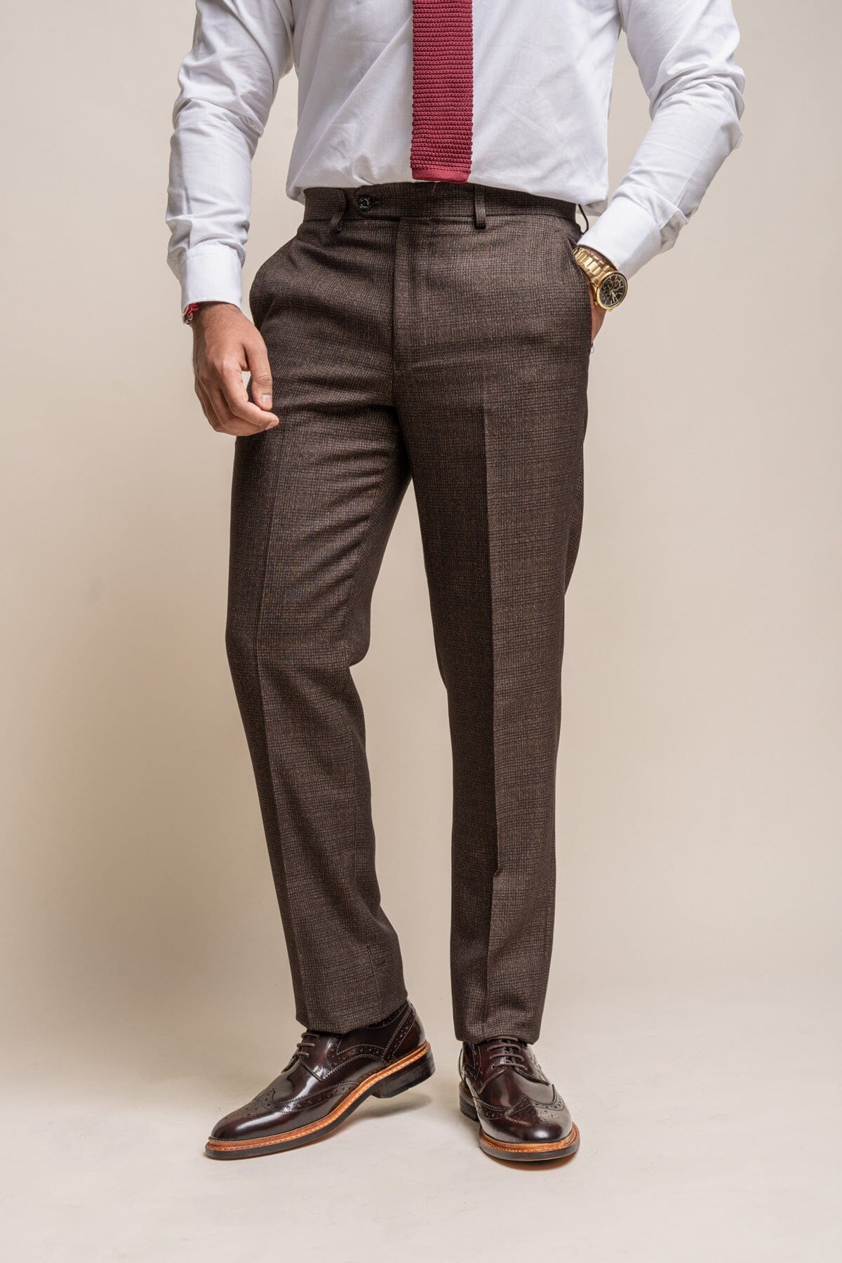 Caridi Brown Trousers - Trousers - 