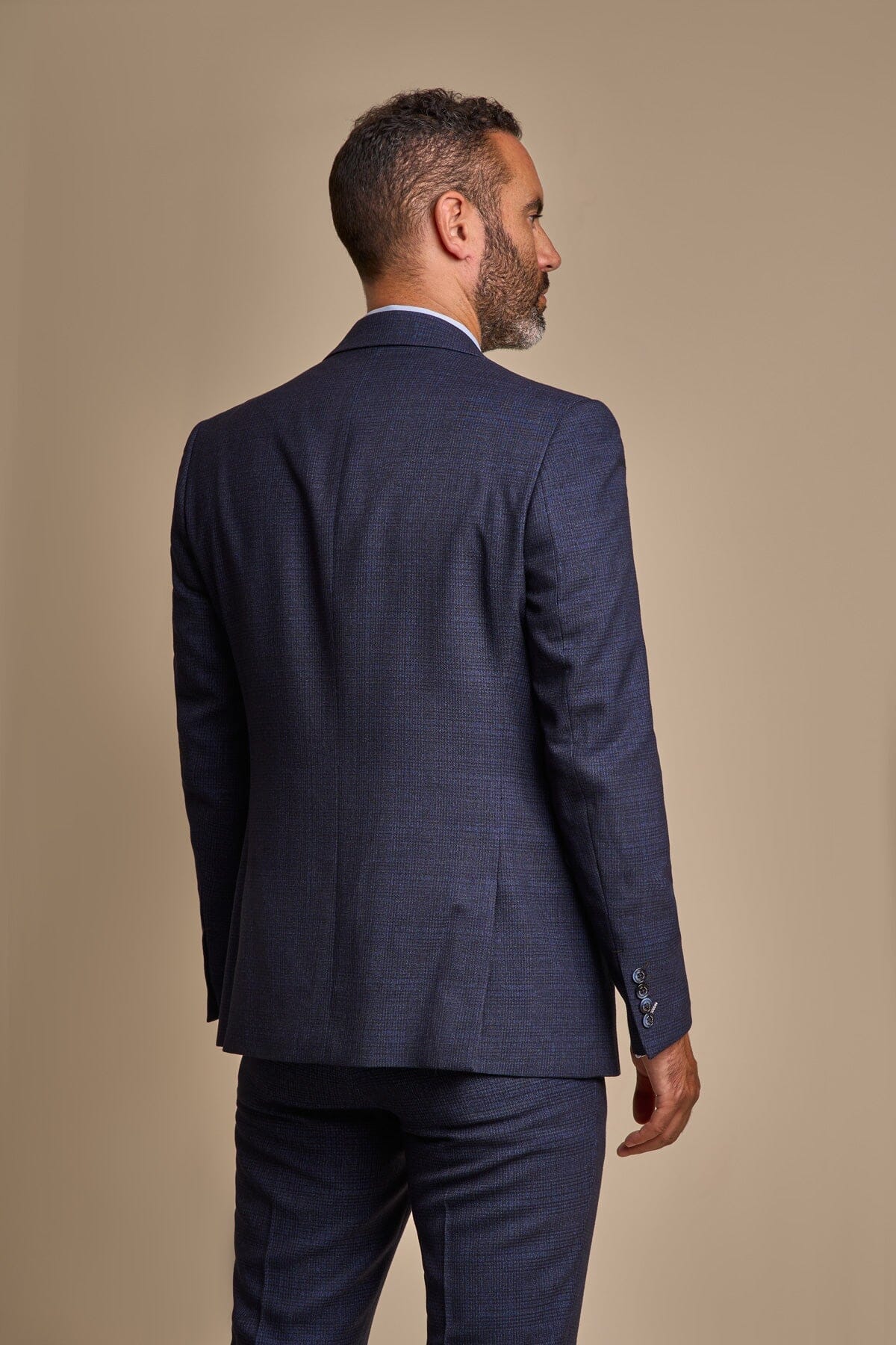 Caridi Navy 3 Piece Wedding Suit - Suits - 