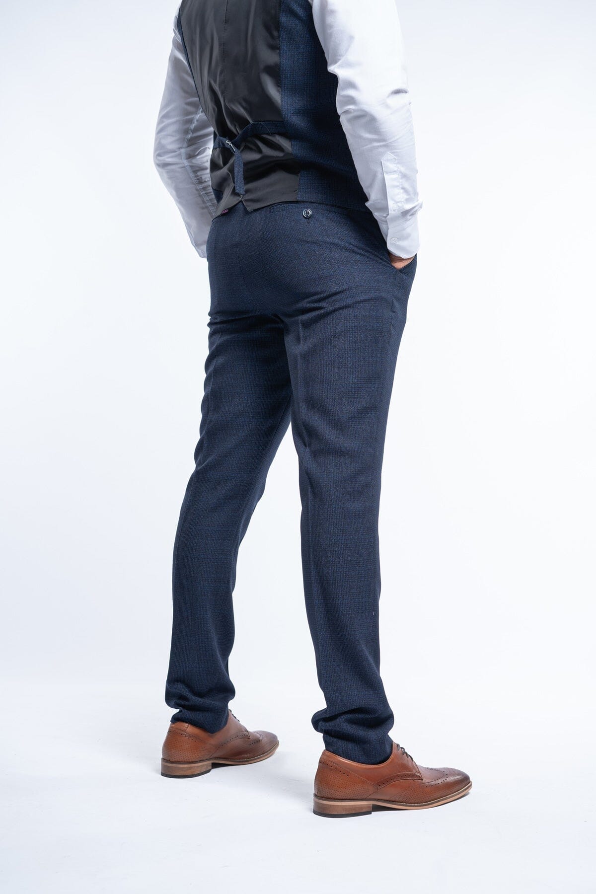 Caridi Navy Trousers - Trousers - 