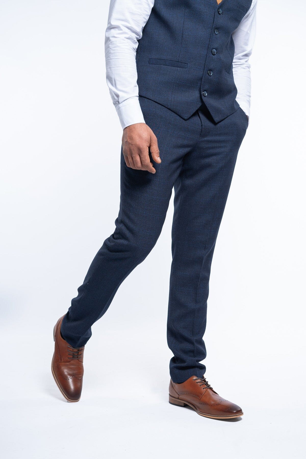 Caridi Navy Trousers - Trousers - 