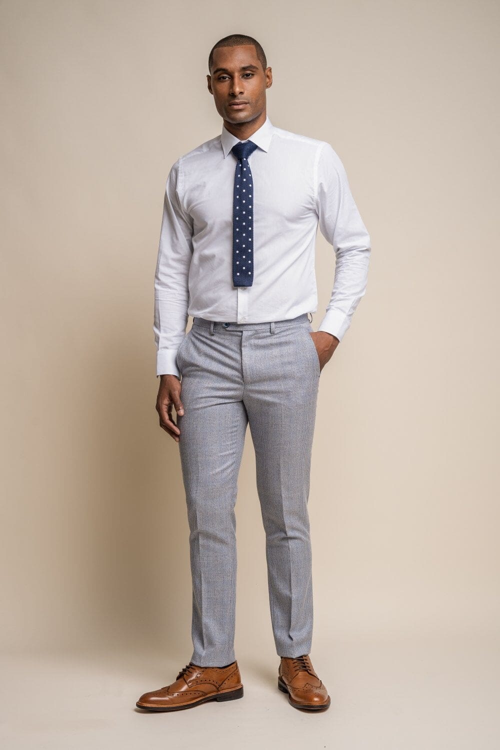 Caridi Sky Blue 2 Piece Suit - Suits - 