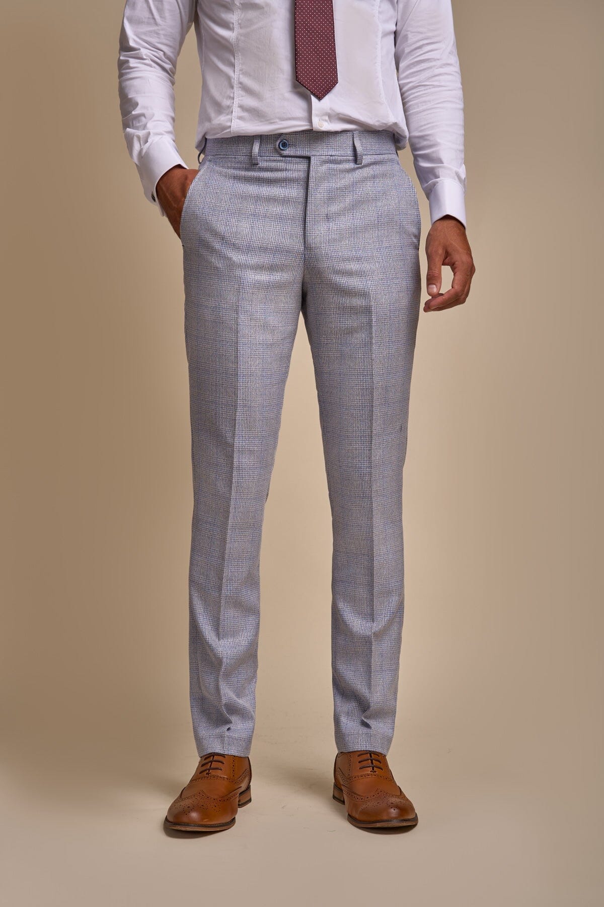 Caridi Sky Blue 2 Piece Suit - Suits - 