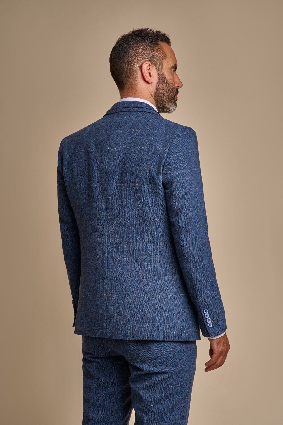 Carnegi Navy Tweed Jacket - Blazers & Jackets - 