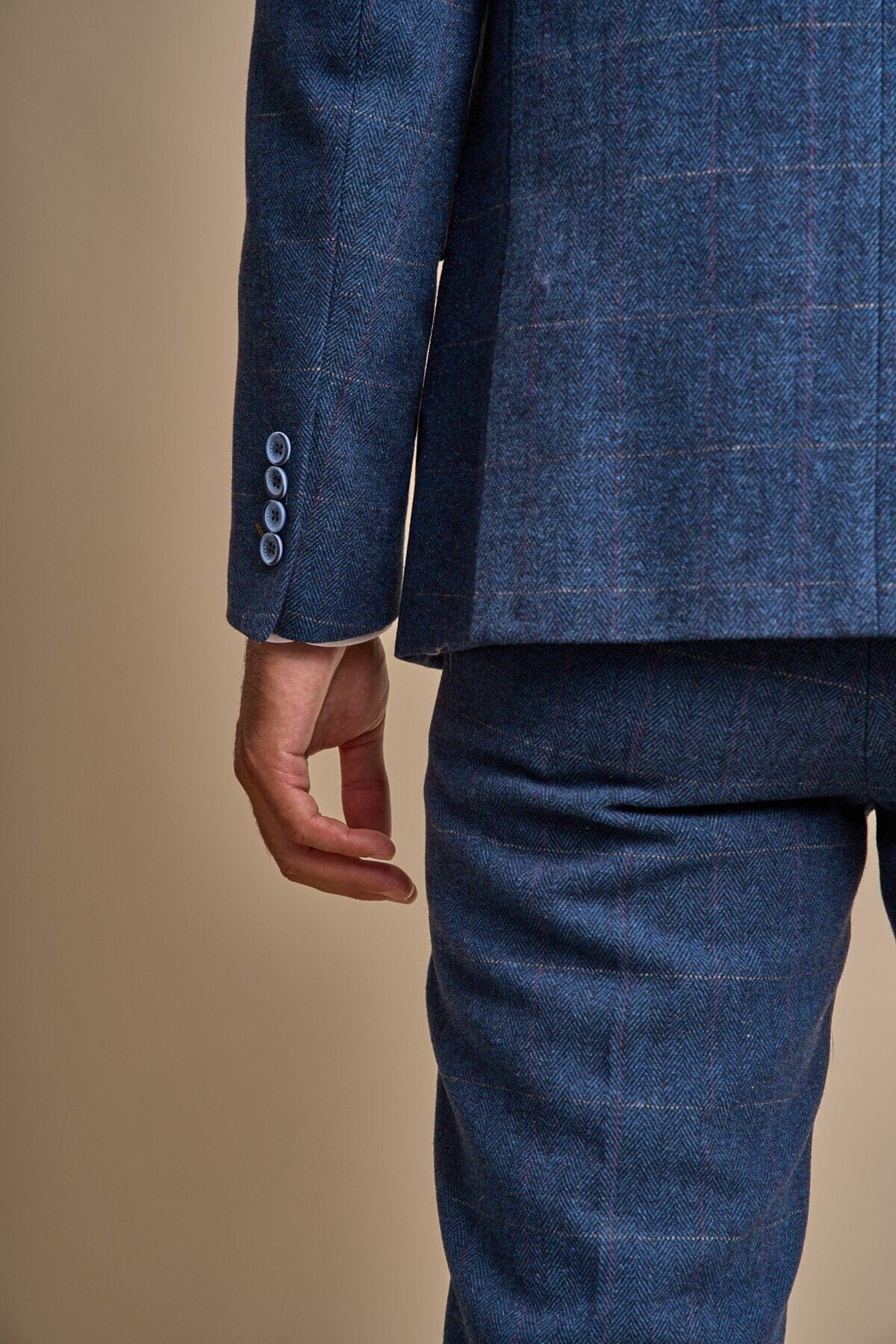 Carnegi Navy Tweed Jacket - Blazers & Jackets - 