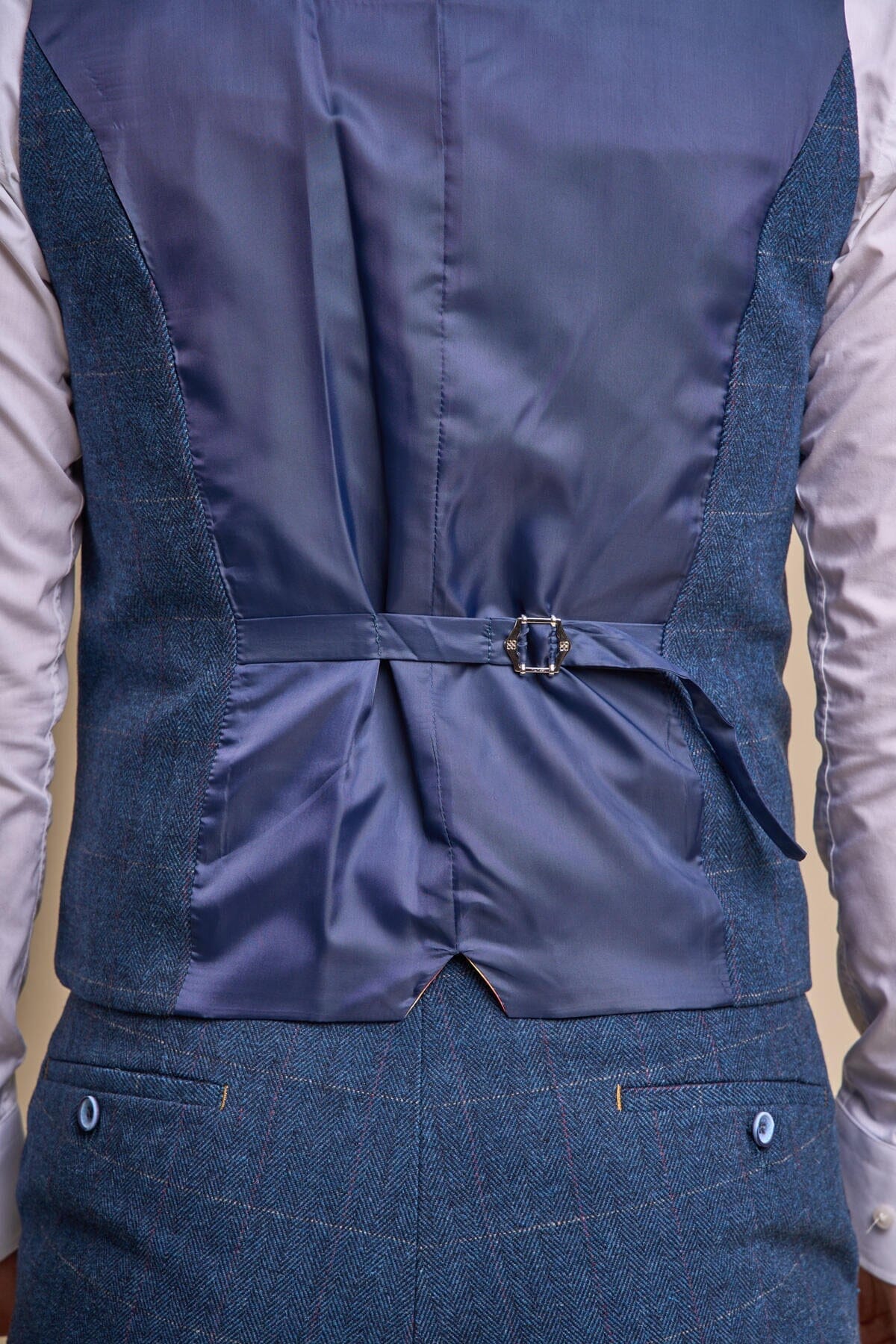 Carnegi Navy Tweed Waistcoat - Waistcoats - 