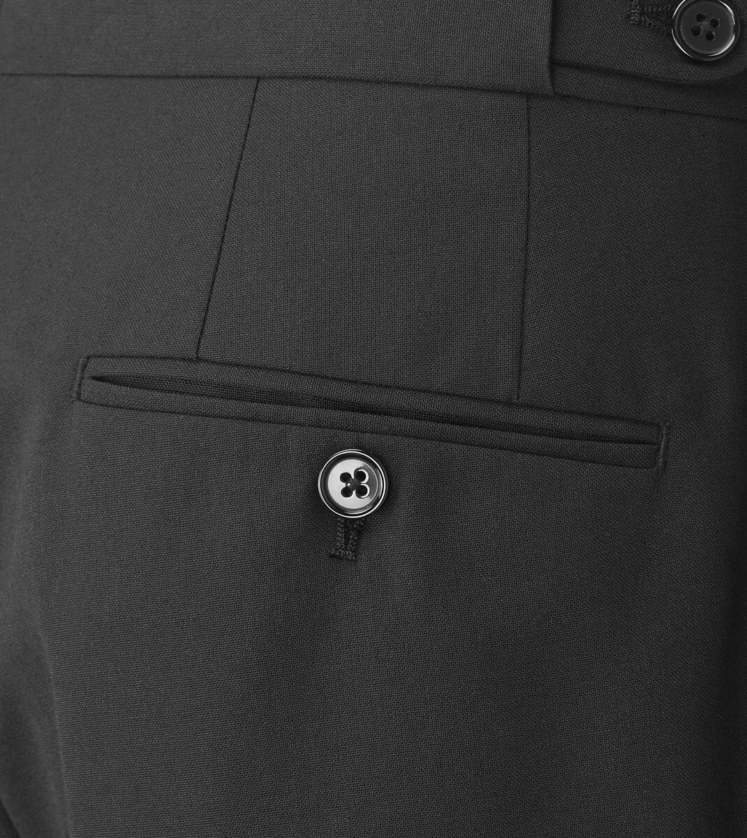 Cavendish Black Dinner Suit Trousers - Trousers - 30R - Swagger & Swoon