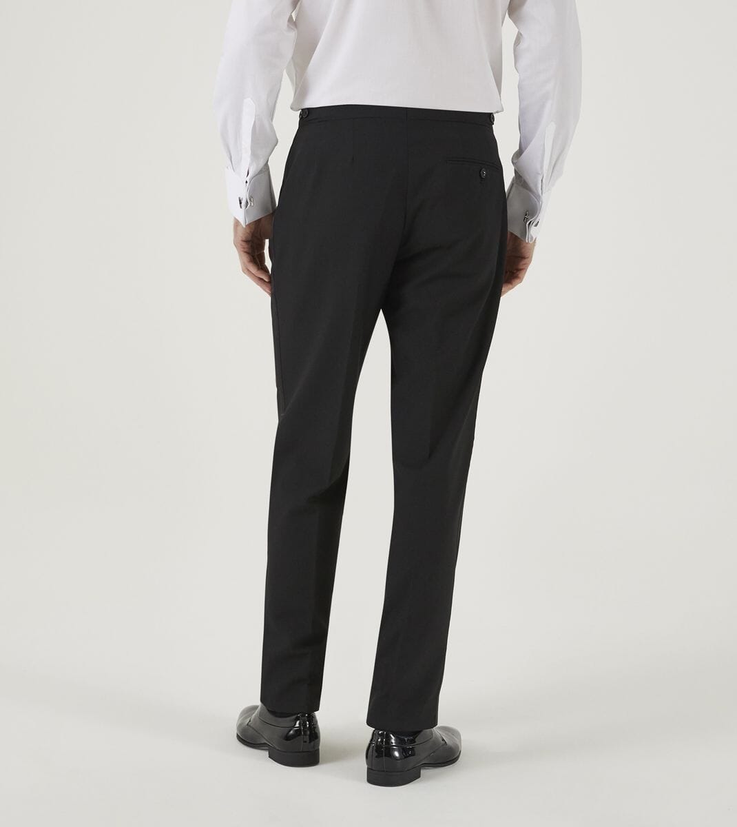 Cavendish Black Dinner Suit Trousers - Trousers - 30R - Swagger & Swoon