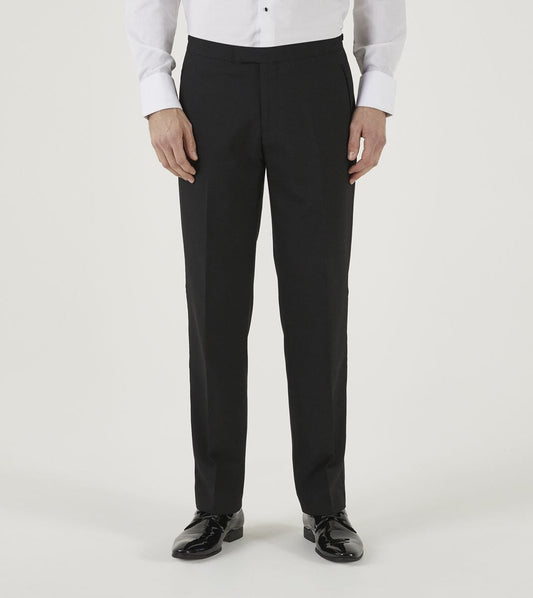 Cavendish Black Dinner Suit Trousers - Trousers - 30R - Swagger & Swoon