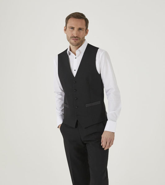 Cavendish Black Dinner Suit Waistcoat - Waistcoats - 34R - Swagger & Swoon