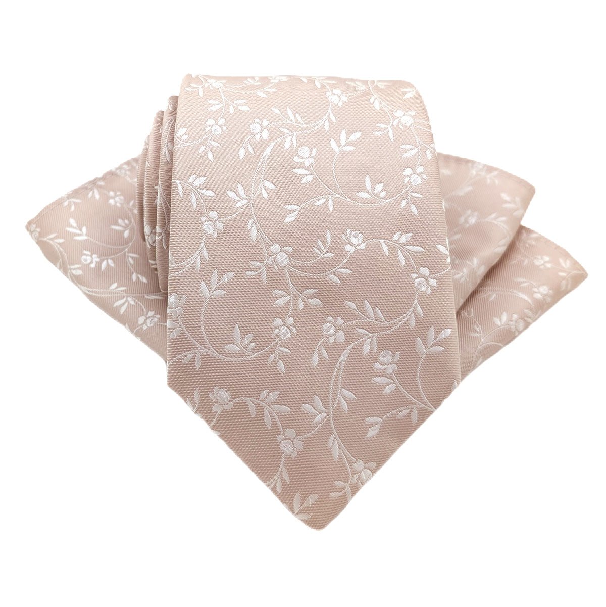 Champagne Leaves Wedding Tie - Wedding Tie - Regular - Add Pocket Square - Save £1.00 - Swagger & Swoon