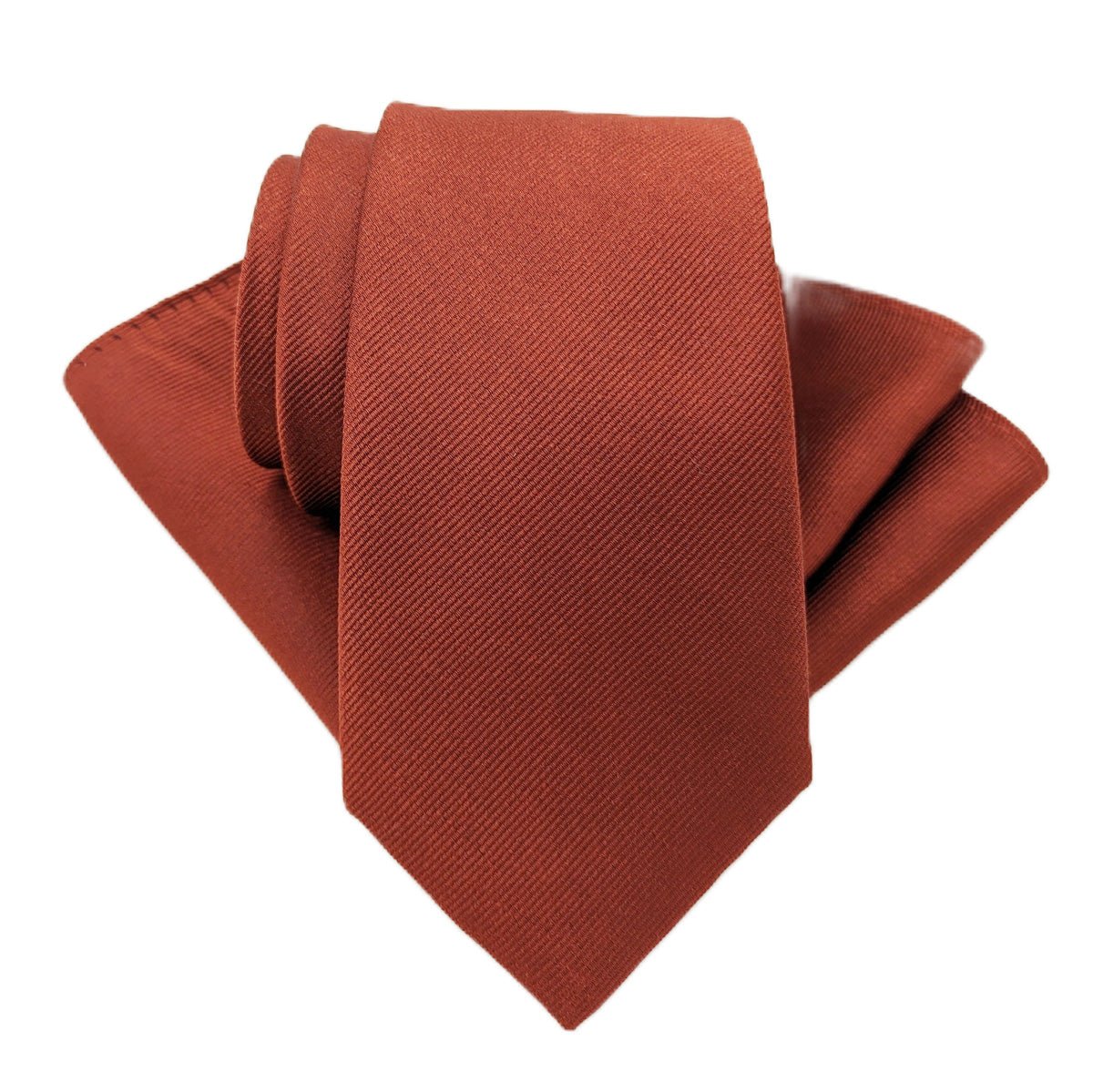 Chestnut Silk Wedding Tie - Wedding Tie - Regular - Add Pocket Square - Save £2.00 - Swagger & Swoon